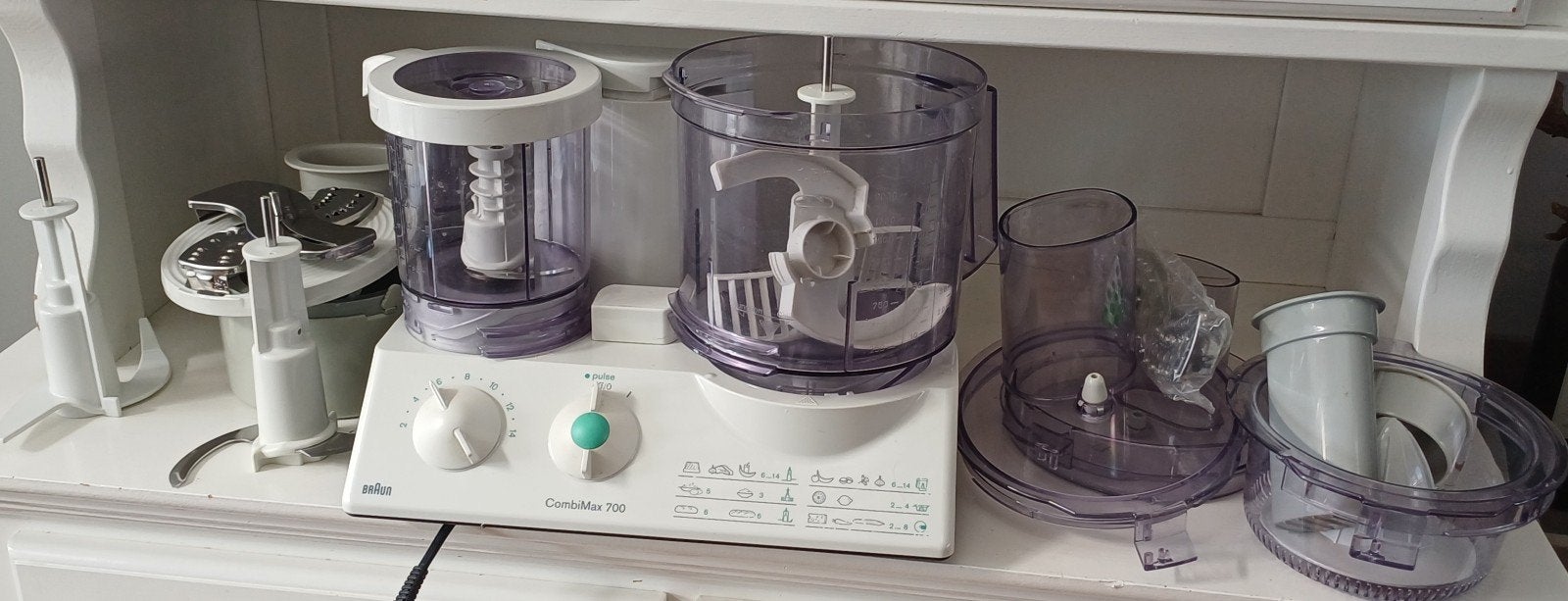 Braun Combimax 700 Keukenmachine met accessoires, Ophalen, Gebruikt, 3 snelheden of meer, 2 tot 3 liter