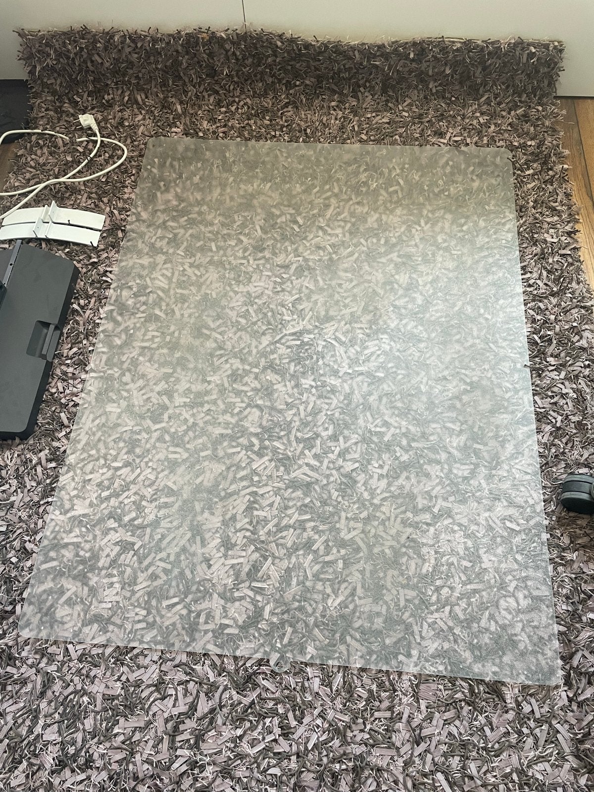 Transparante vloerbeschermer voor tapijt, Ophalen, Gebruikt, 100 tot 150 cm, 50 tot 100 cm