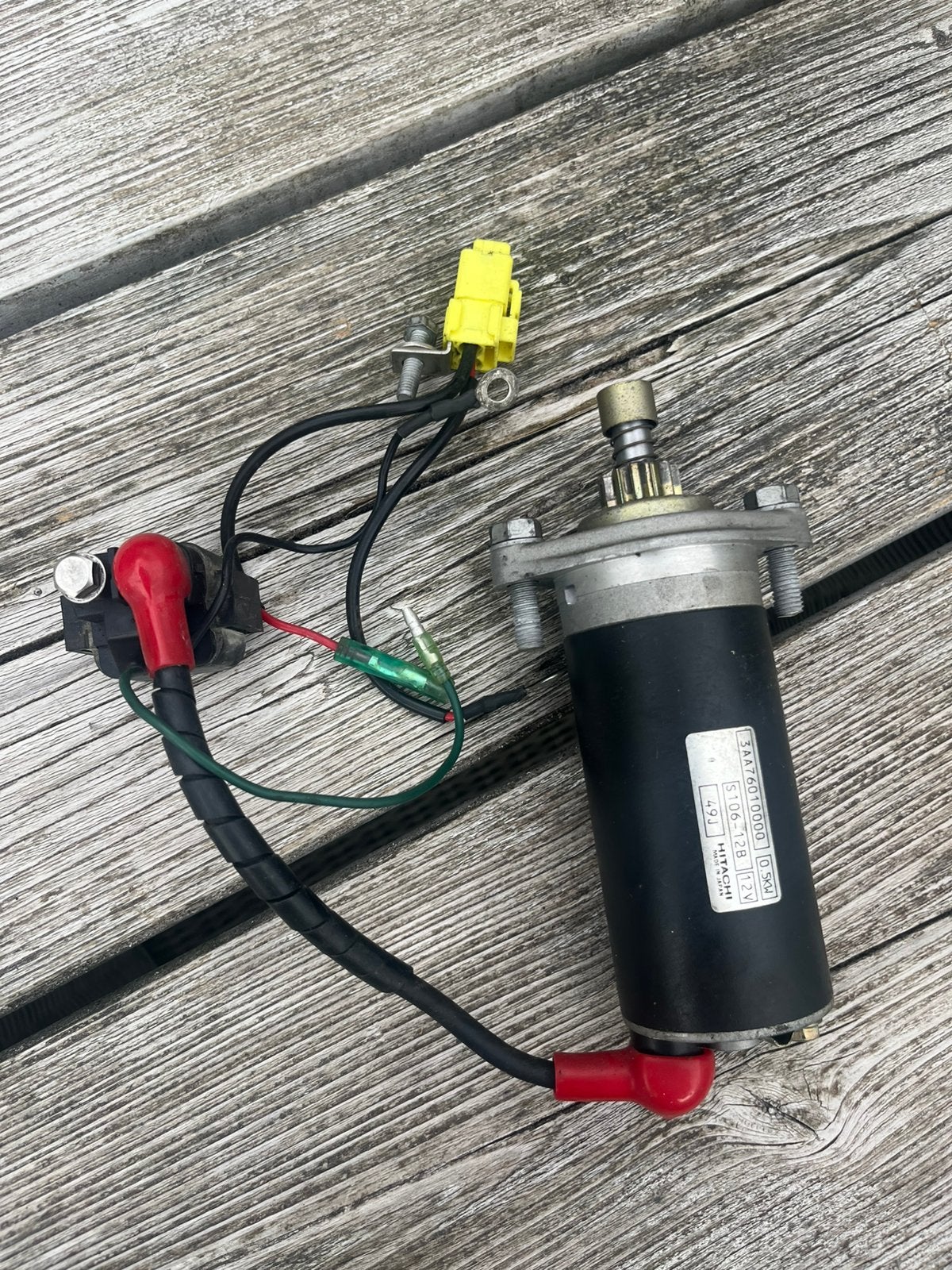 Elektrische start voor buitenboordmotor, Ophalen of Verzenden, Zo goed als nieuw, Motor en Techniek, Zeilboot of Motorboot