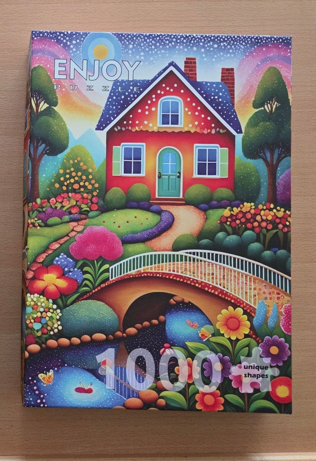 Enjoy puzzel - House of Colors - 1000 stukjes, Ophalen of Verzenden, 500 t/m 1500 stukjes, Zo goed als nieuw, Legpuzzel