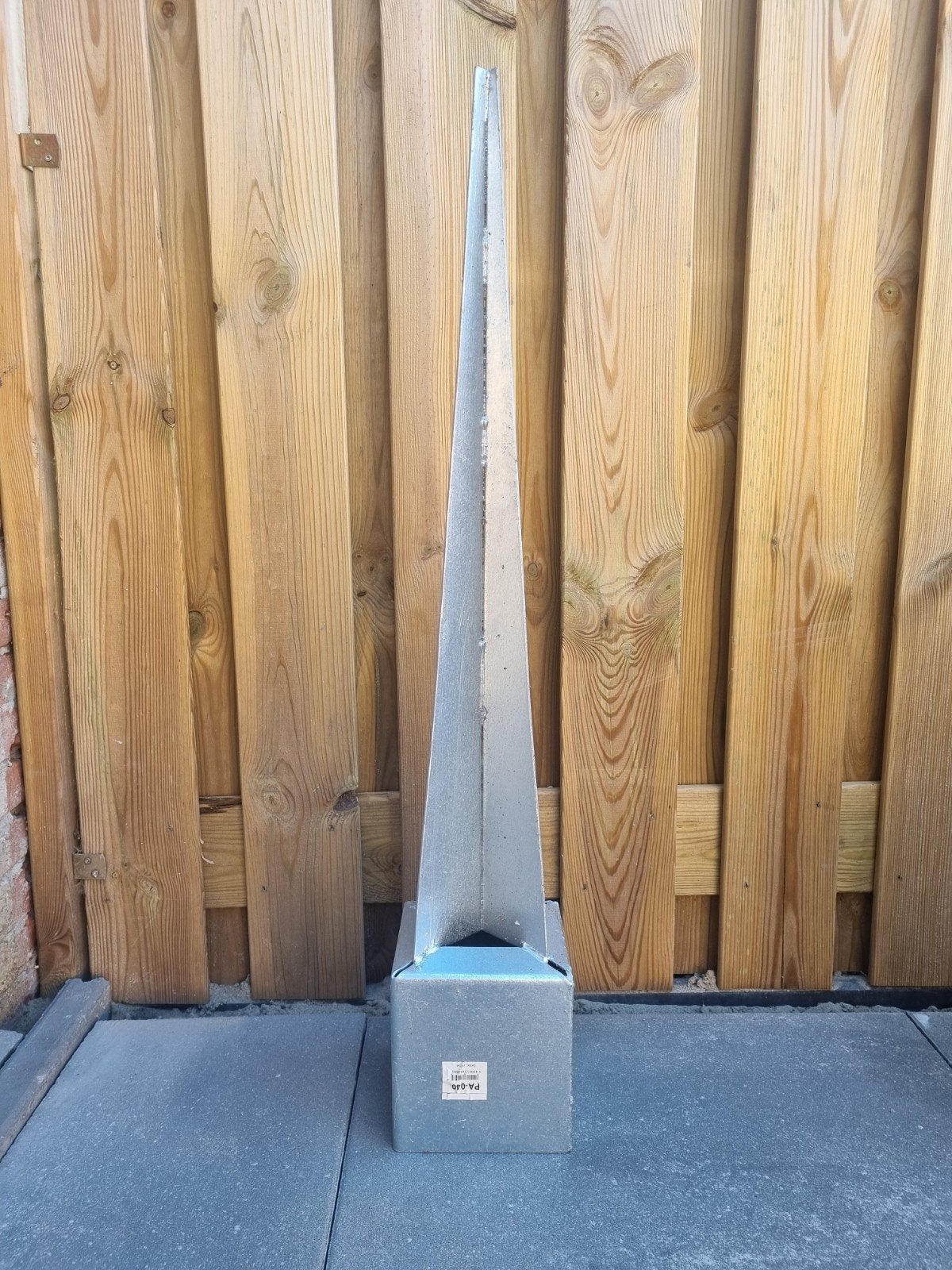 Paalpunt 151x151 mm & Douglas balk 14x14x210 cm, Doe-het-zelf en Verbouw, Hout en Planken, Ophalen, Nieuw, 200 tot 250 cm, 50 mm of meer