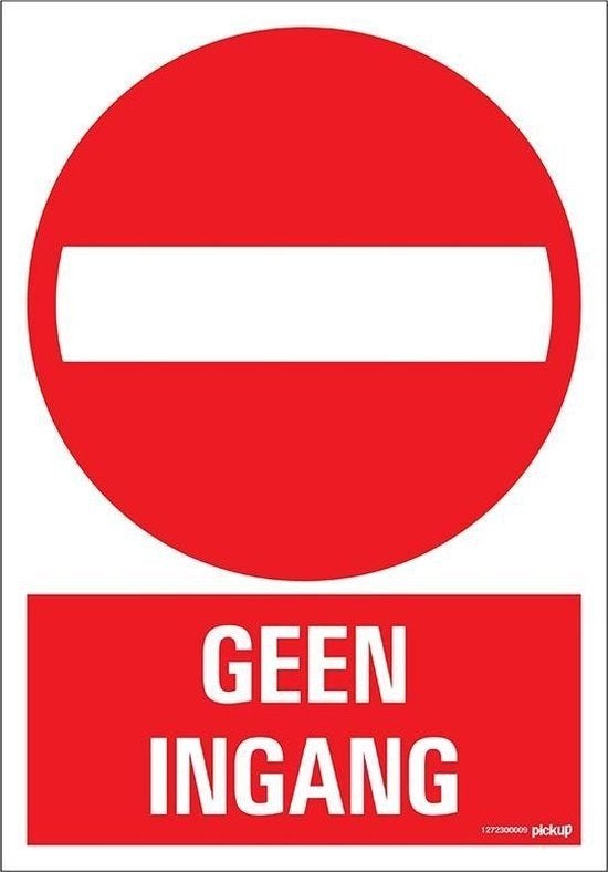 Pickup bord 23x33 cm Combinatie - Geen ingang, N, N, Nieuw, Ophalen of Verzenden