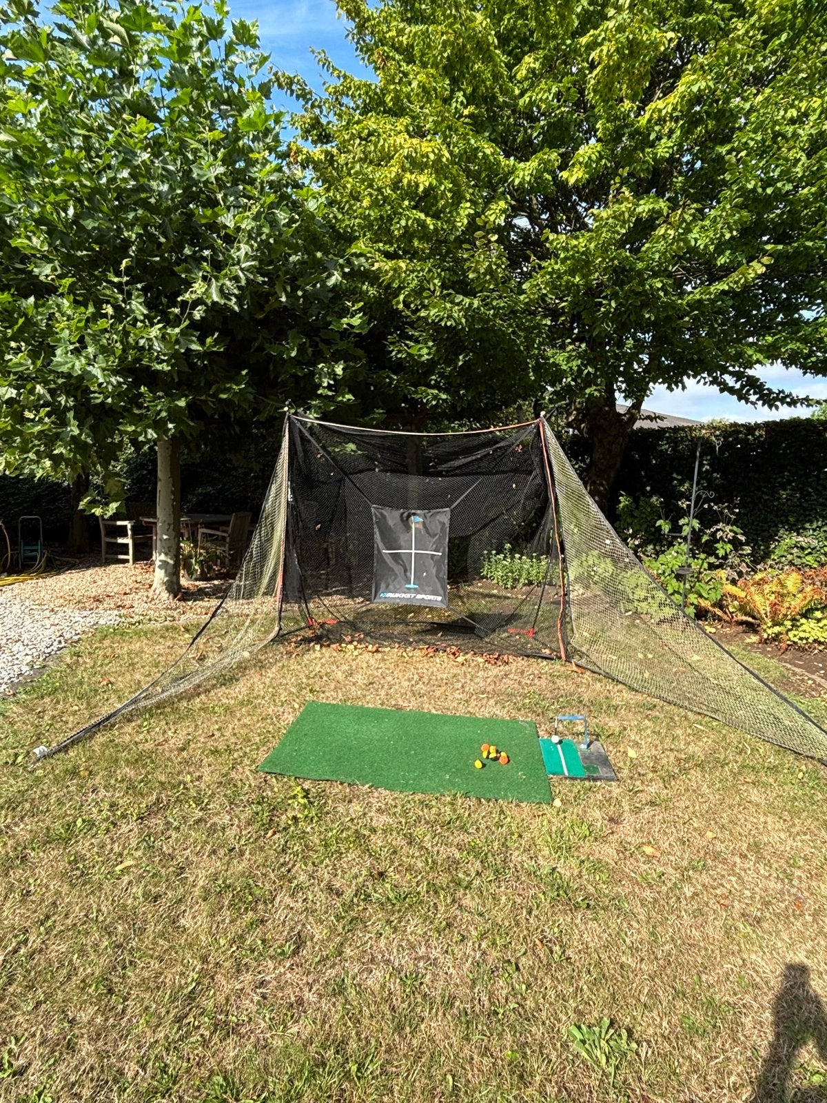 HaackNet Pro Golf Oefenstation incl. Mat, Trainer & Ballen, Ophalen, Gebruikt, Overige typen, Overige merken