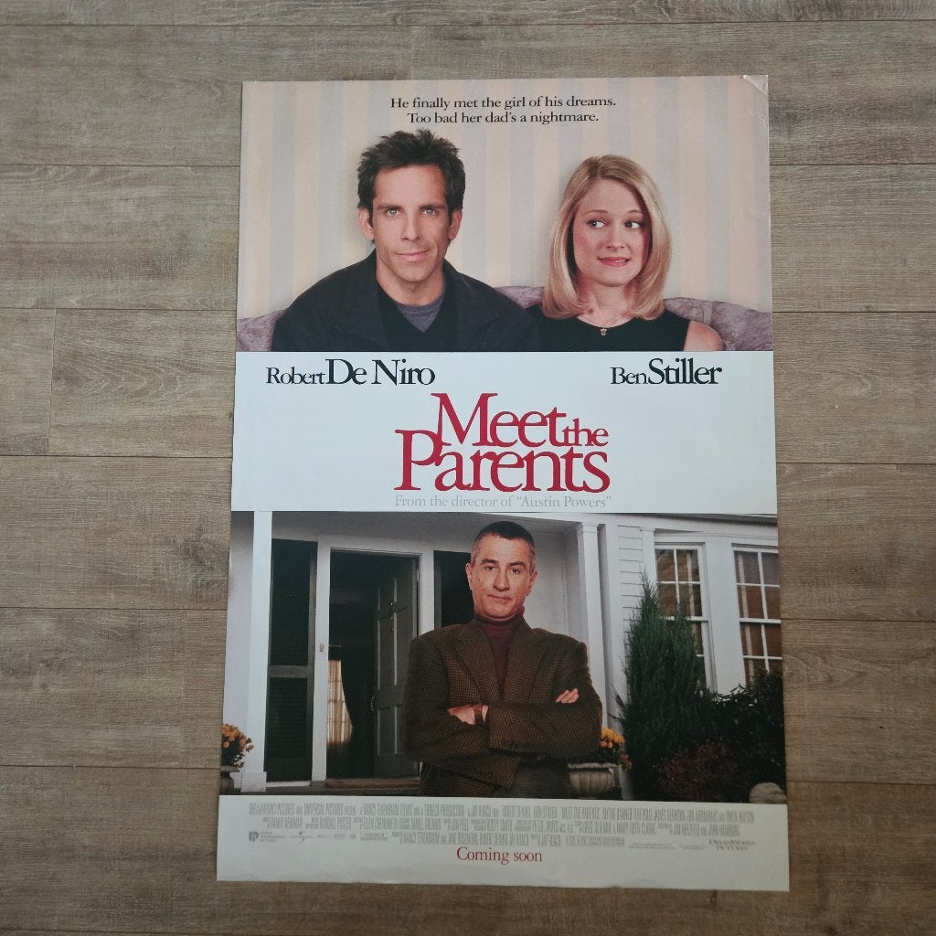 Originele Dubbelzijdige Bioscoopposter - Meet the Parents, Rechthoekig Staand, Ophalen of Verzenden, Zo goed als nieuw, A1 t/m A3