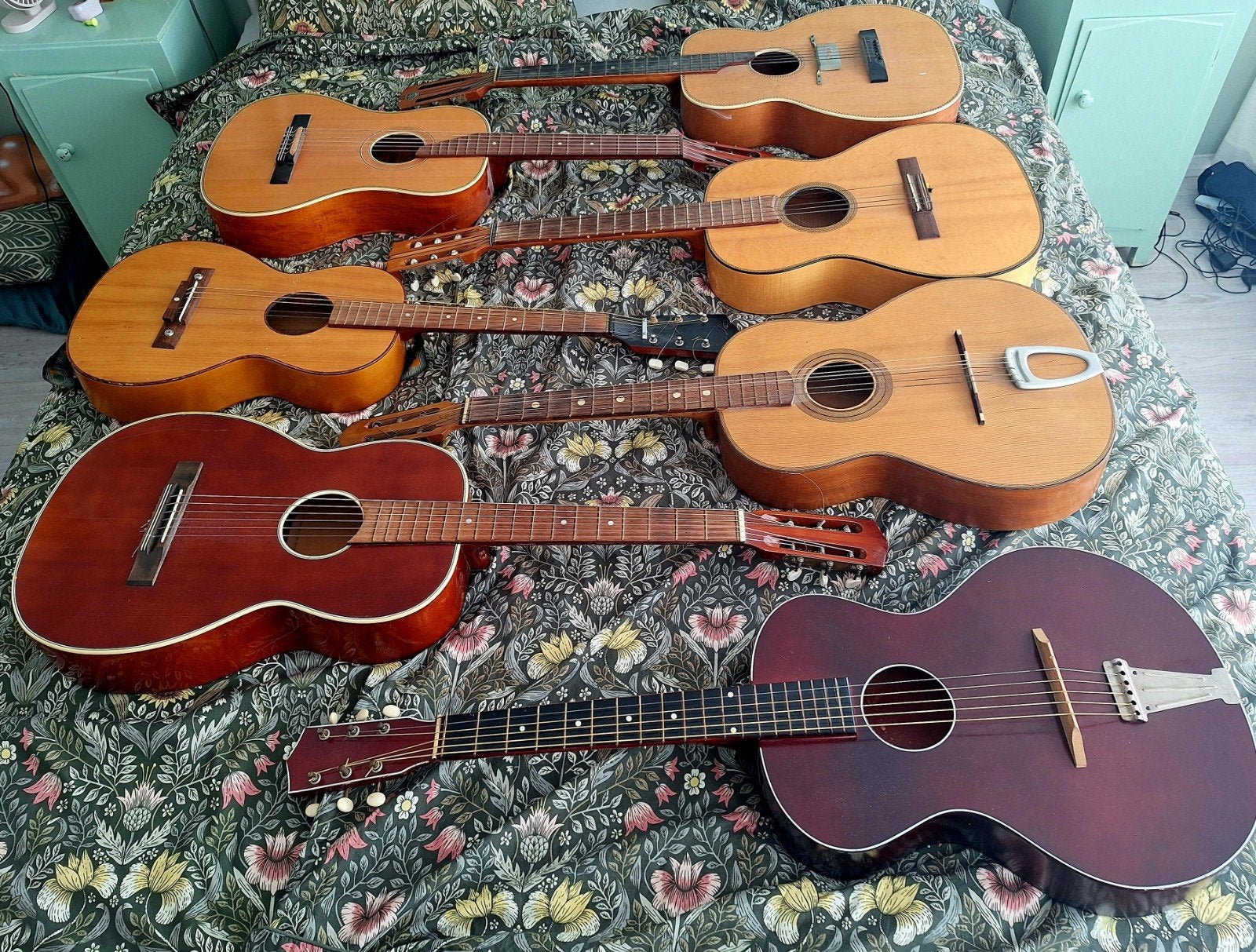 Collectie akoestische gitaren, Ophalen, Gebruikt, Klassieke of Spaanse gitaar