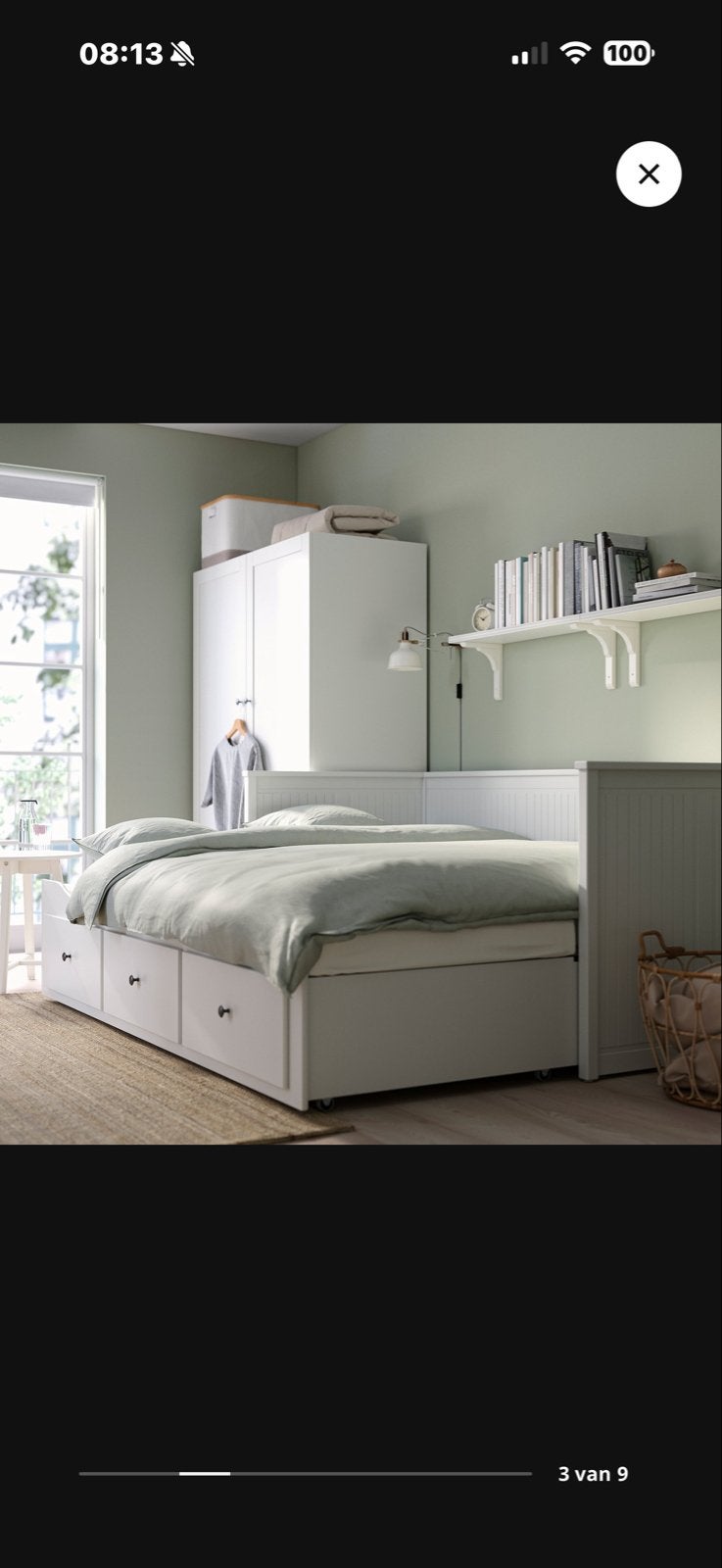 IKEA Hemnes bedbank 80x200 cm met of zonder matras, Kinderen en Baby's, Kinderkamer | Bedden, Ophalen, Gebruikt, 70 tot 85 cm