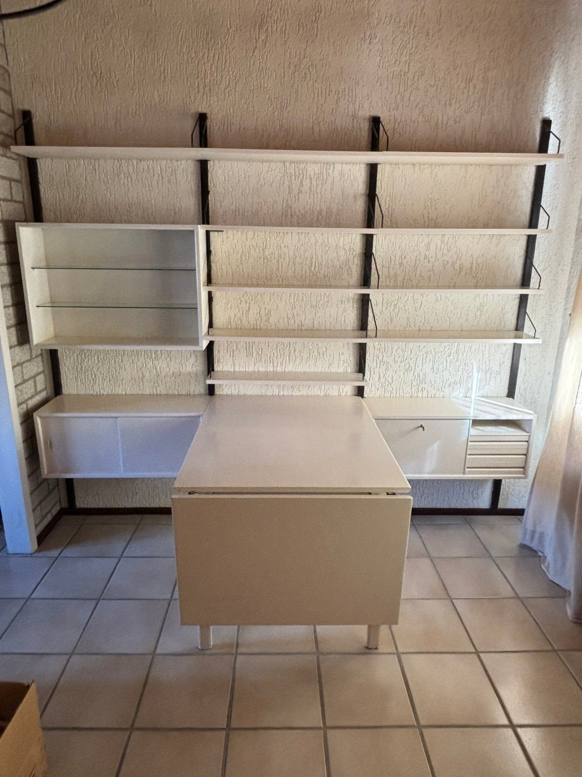 Vintage Poul Cadovius wandsysteem jaren 60 met eettafel, Gebruikt, Vintage, Vintage, Minder dan 100 cm