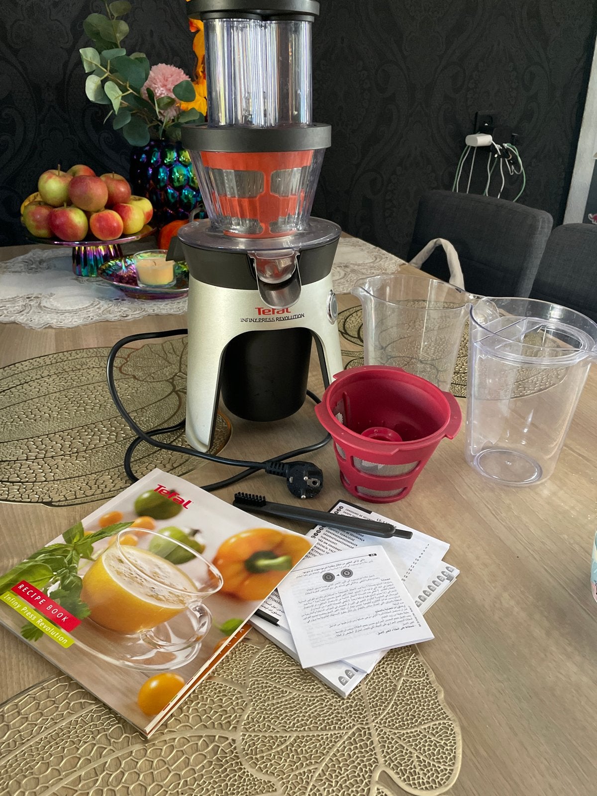 Tefal Infiny Press Revolution Slowjuicer - Zo goed als nieuw, Witgoed en Apparatuur, Juicers, Ophalen, Zo goed als nieuw, Elektrisch