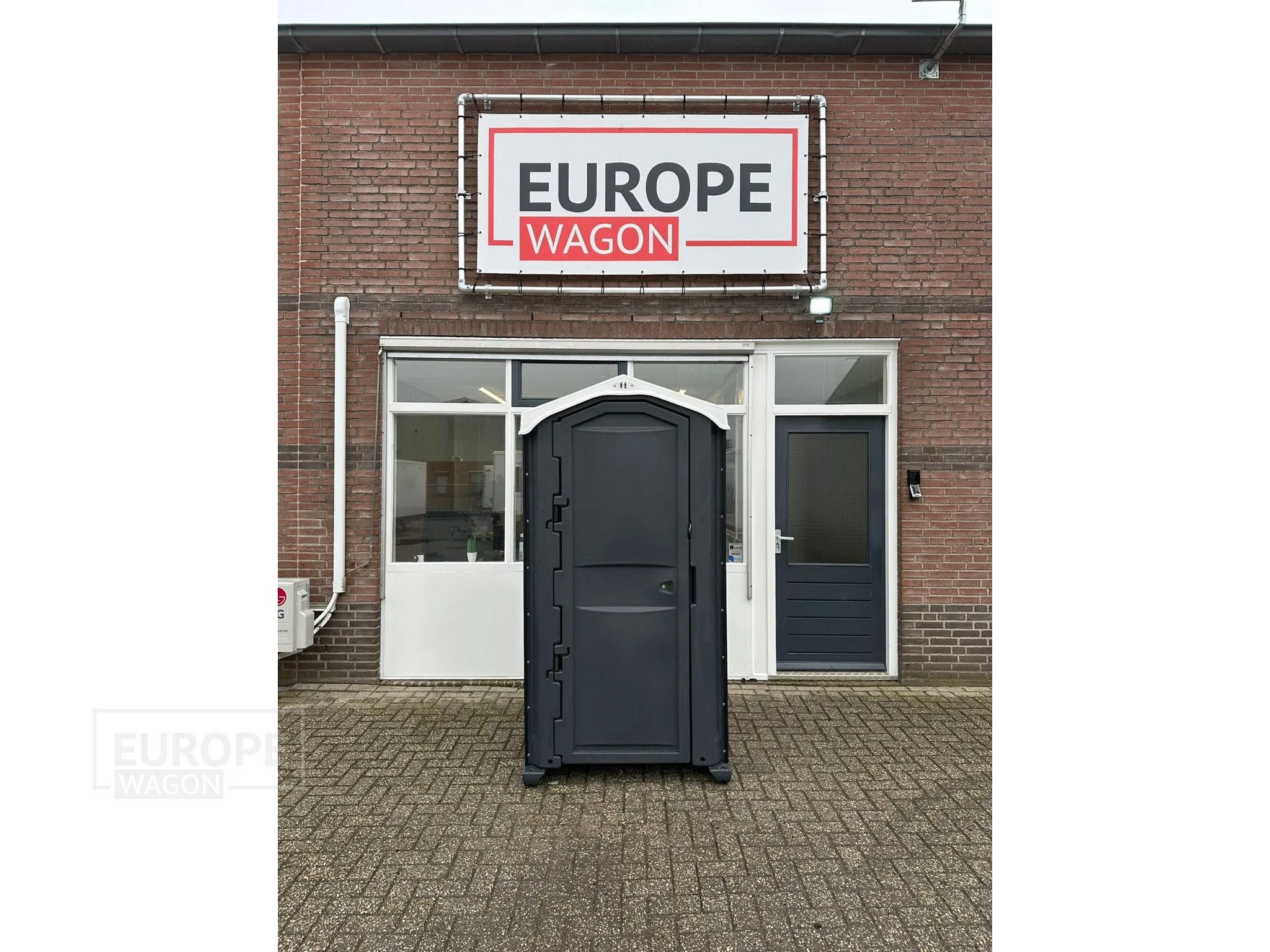 GLOBAL Toiletcabine dixi donker grijs (bj 2026)