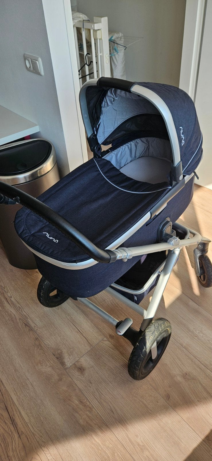 kinderwagen compleet nuna ivvy savi, Zo goed als nieuw, Met autostoeltje, Ophalen, Kinderwagen