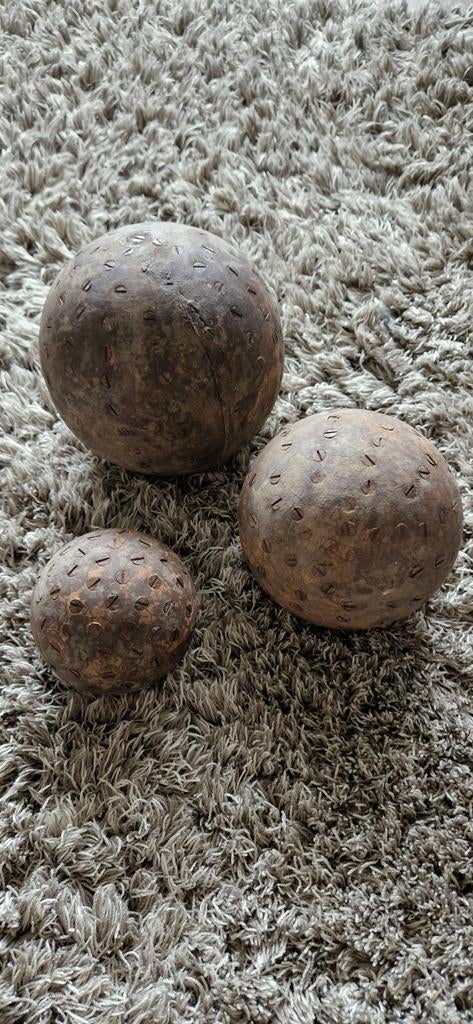 Hoffz Spijkerballen - Set van 3 in Diverse Formaten, Antiek en Kunst, Ophalen of Verzenden