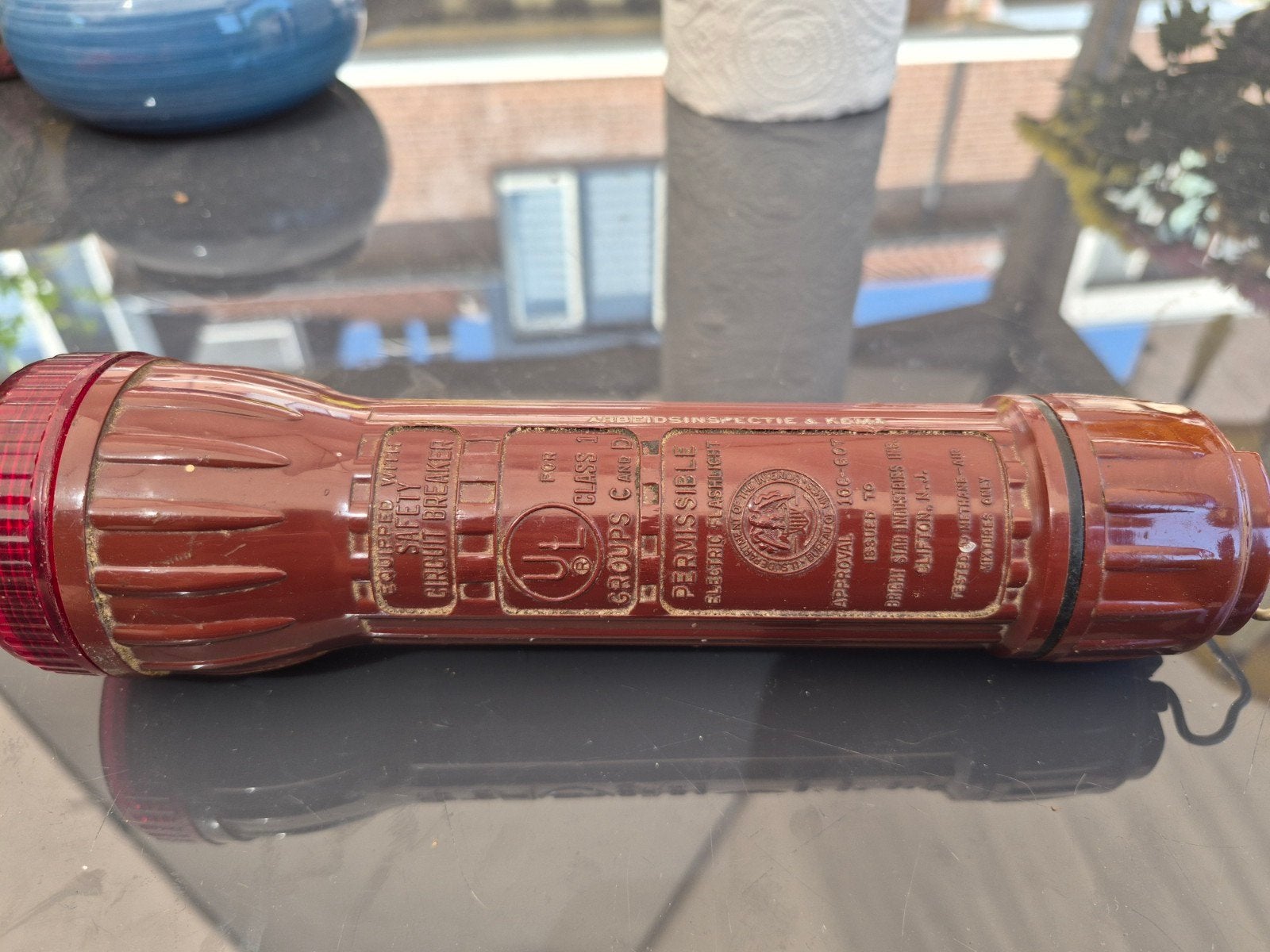 Vintage Bright Star No. 2217 Zaklamp - Goedgekeurd door KEMA, Ophalen of Verzenden, Batterij