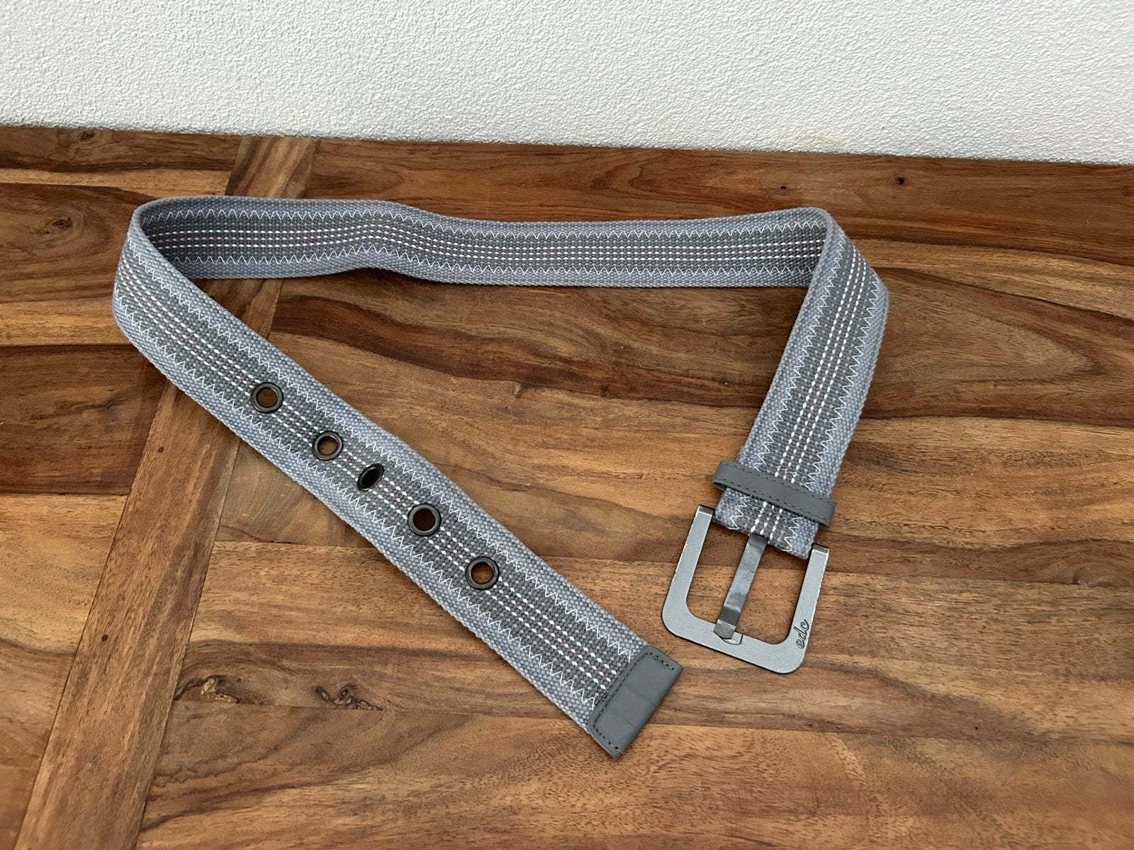 EDC by Esprit riem - grijs met patroon - maat 36, Kleding | Dames, Riemen en Ceinturen, Overige kleuren, 3 tot 5 cm, 90 tot 100 cm