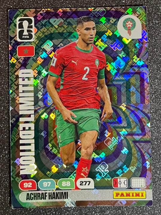 Panini WORLD CUP 2026 LIMITED EDITION  HOLO  HAKIMI MOROCCO, Verzenden, Zo goed als nieuw, Plaatje