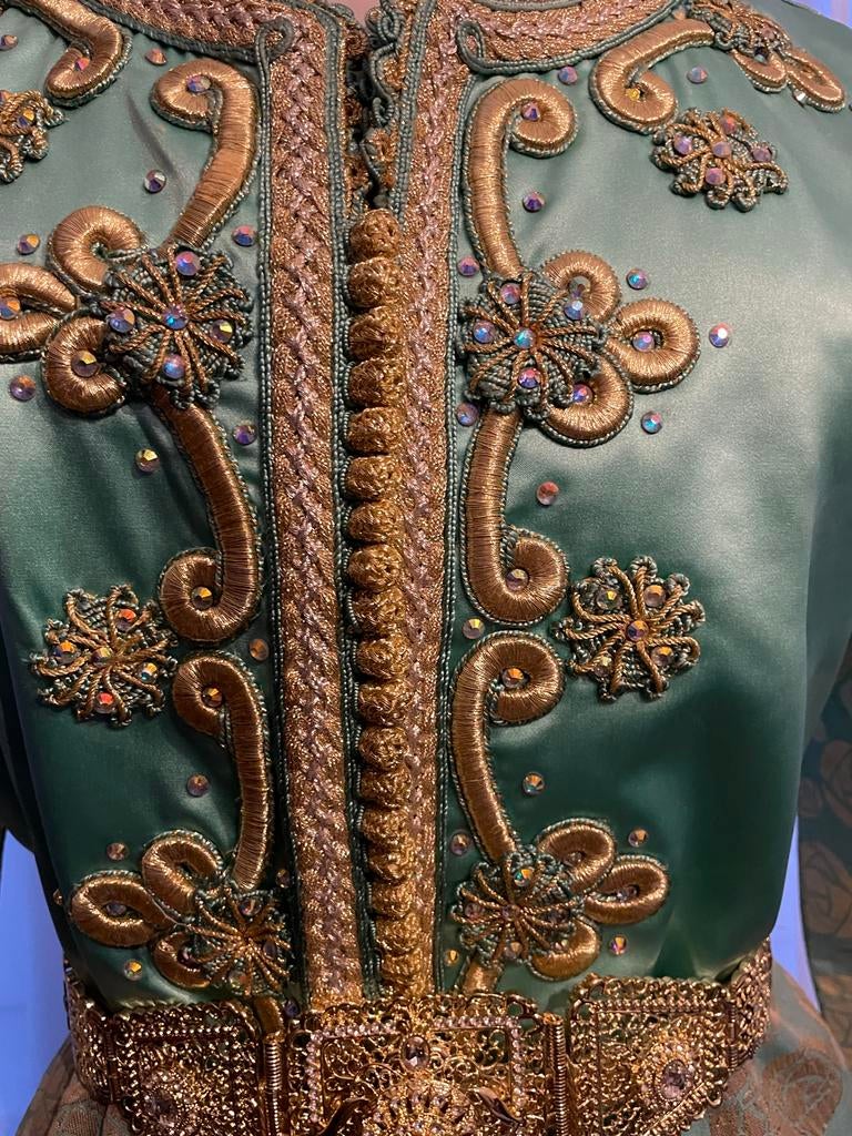 Prachtige Marokkaanse Takshita - Maat 44/46, Ophalen of Verzenden, Zo goed als nieuw, Maat 46/48 (XL) of groter, Groen