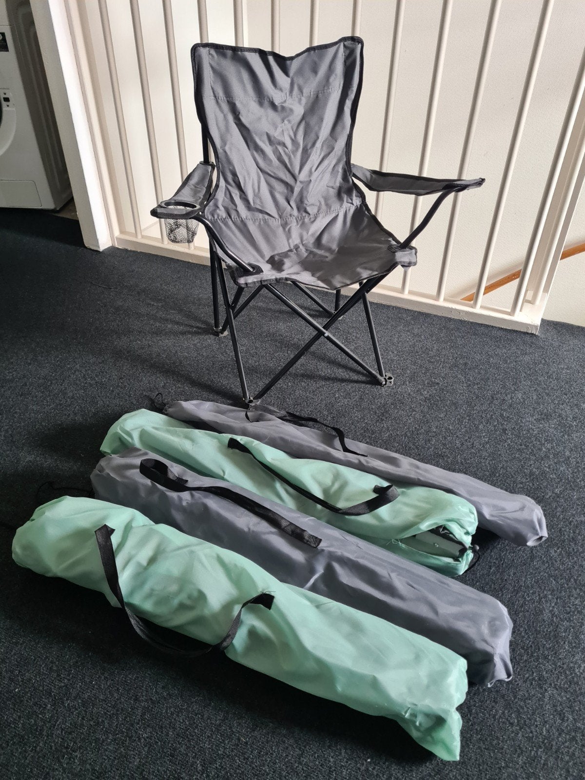 4 stuks inklapbare campingstoelen/vissersstoel, Caravans en Kamperen, Kampeermeubelen, Ophalen, Campingstoel