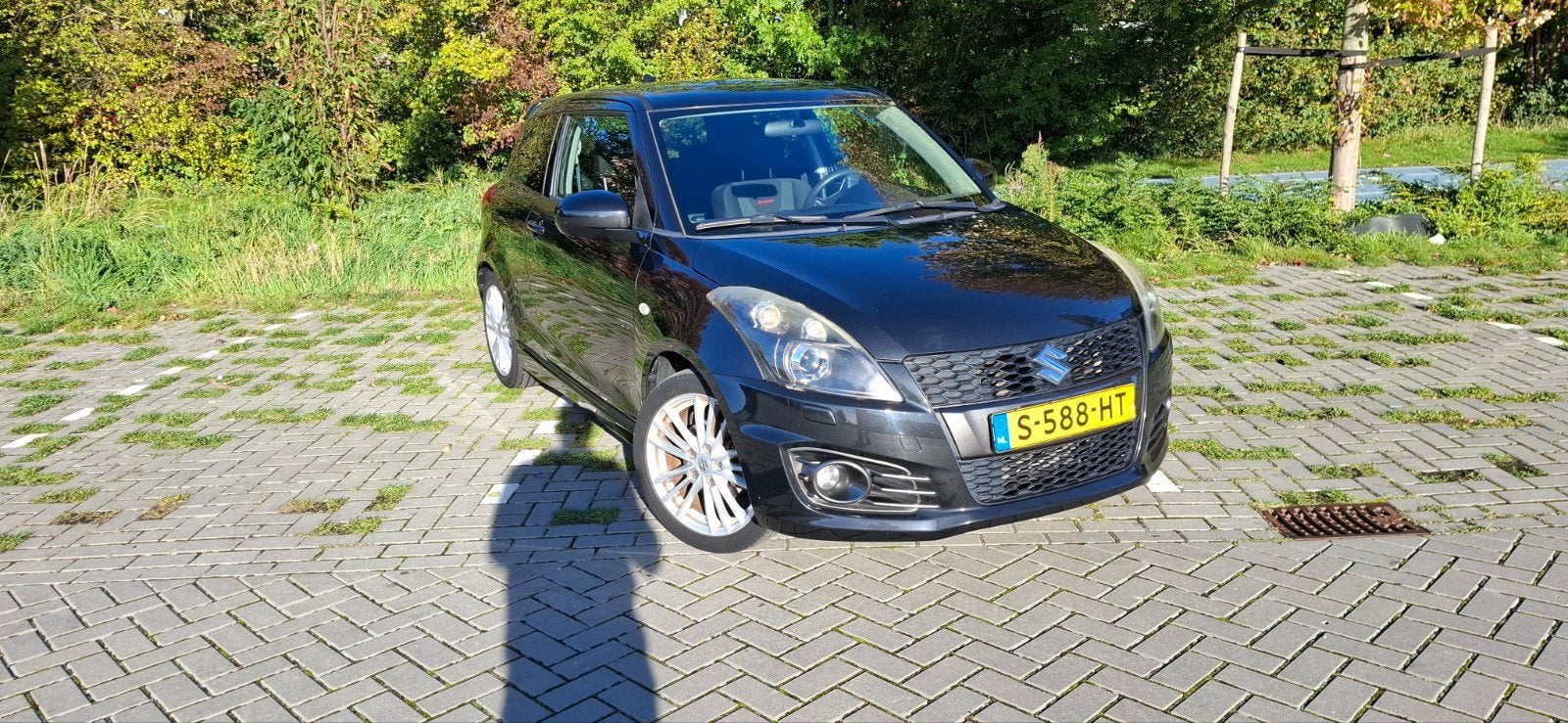 Suzuki Swift 1.6 3D Sport 2013 Zwart, Auto's, Voorwielaandrijving, 136 pk, 4 cilinders, Handgeschakeld