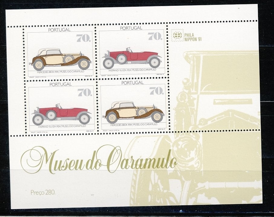 Portugal Blok 81 Auto's 1991 postfris, Ophalen of Verzenden, Portugal, Postfris