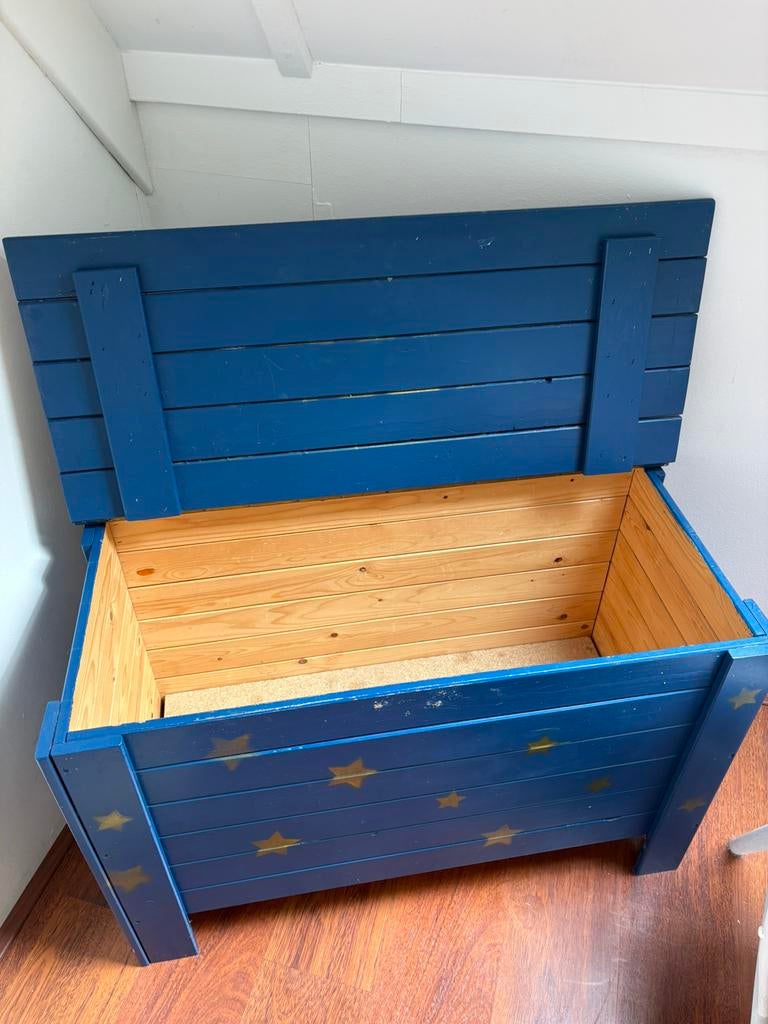 Houten speelgoedkist, Ophalen, Zo goed als nieuw, 50 tot 100 cm, Minder dan 50 cm