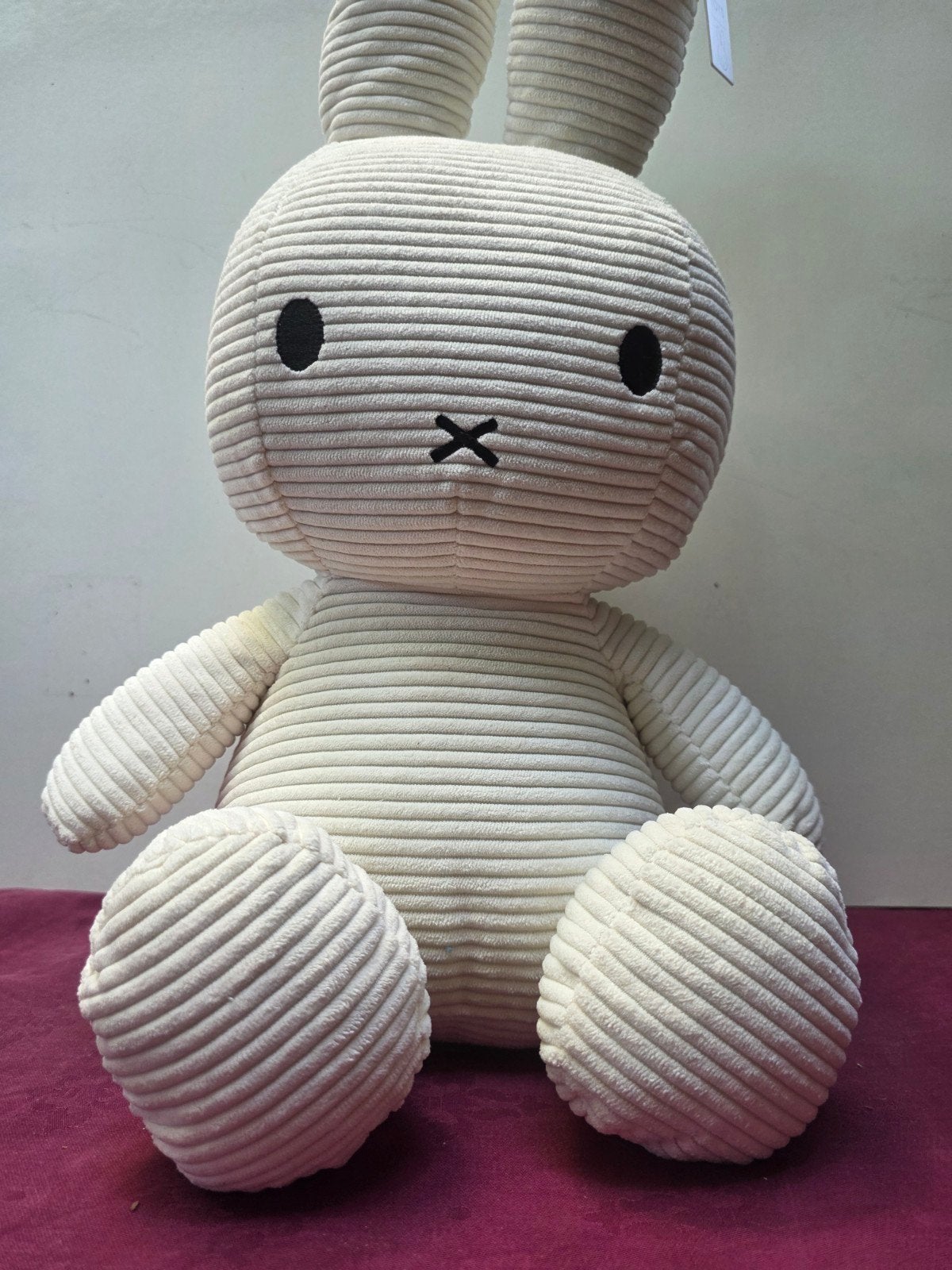 Nijntje Knuffel - Bon Ton Toys - Wit Ribstof, Nijntje, Ophalen of Verzenden, Met label, Middelgroot (20 tot 80 cm)