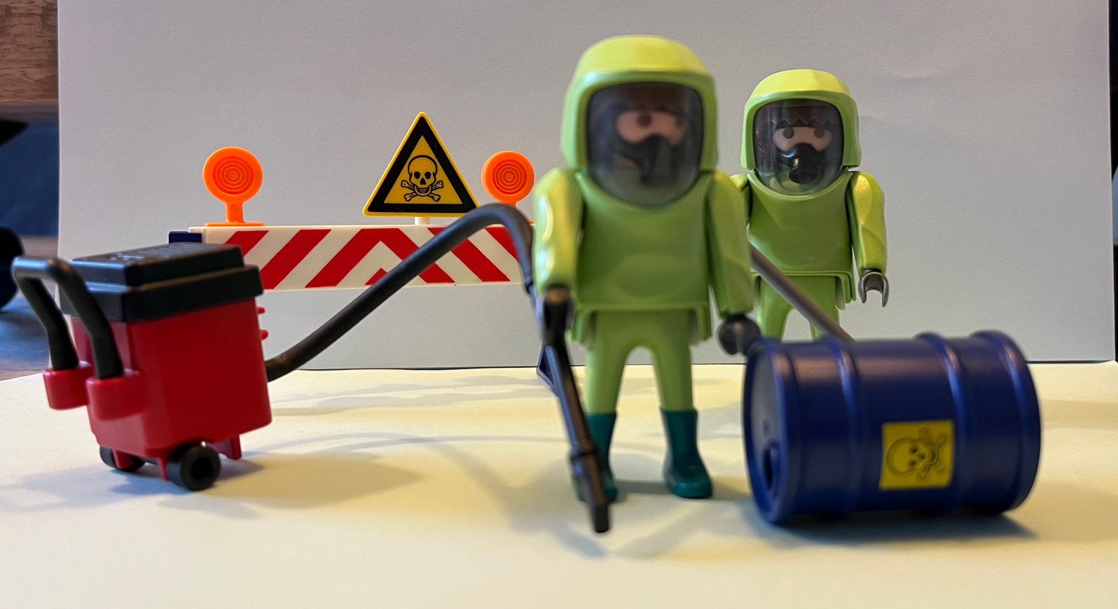 Playmobil 3180, Brandweer gevaarlijke stoffen., Gebruikt, Complete set, Ophalen of Verzenden, Figuren