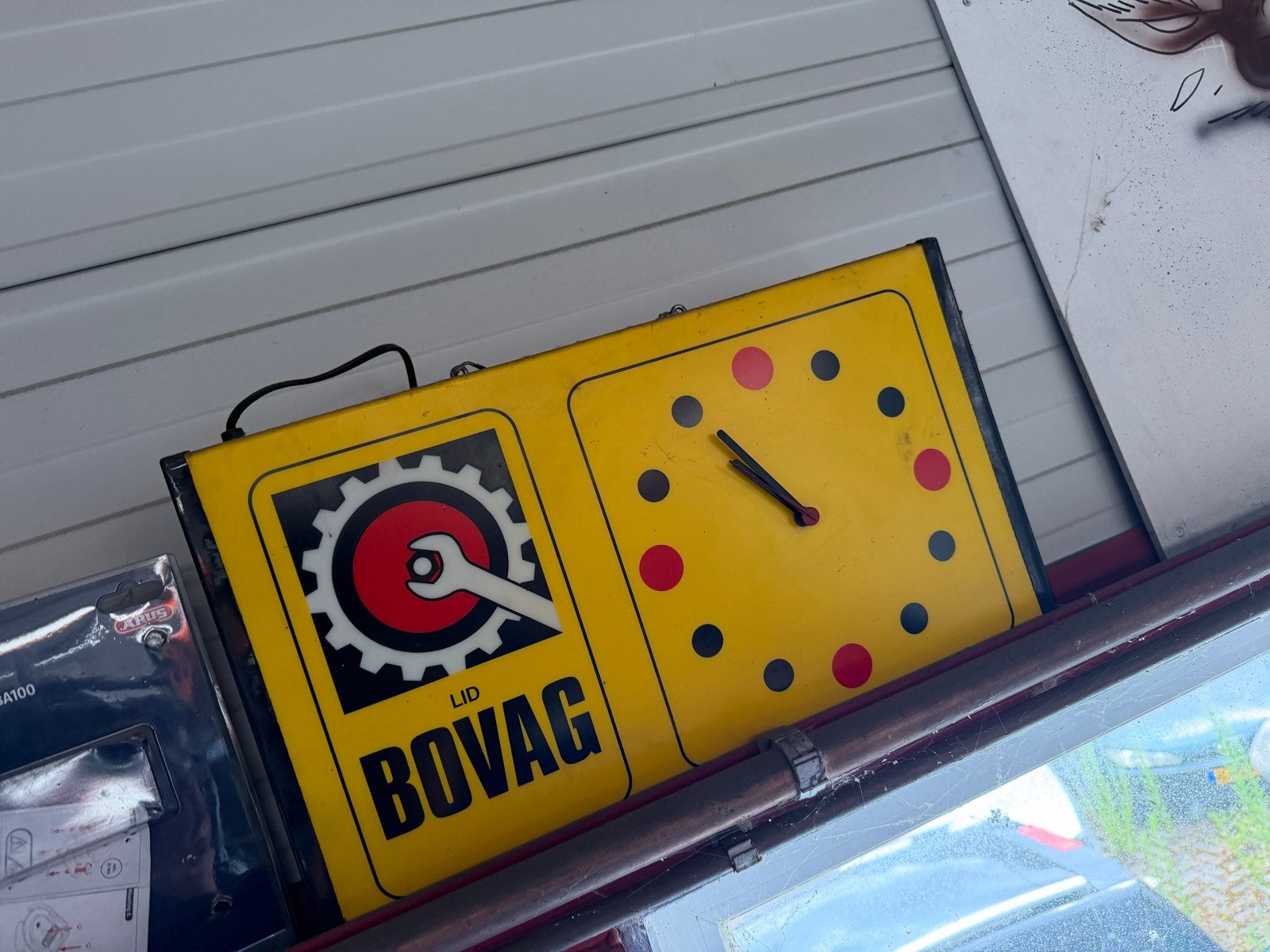 Vintage BOVAG Garage Klok - Uniek Verzamelobject, Ophalen of Verzenden