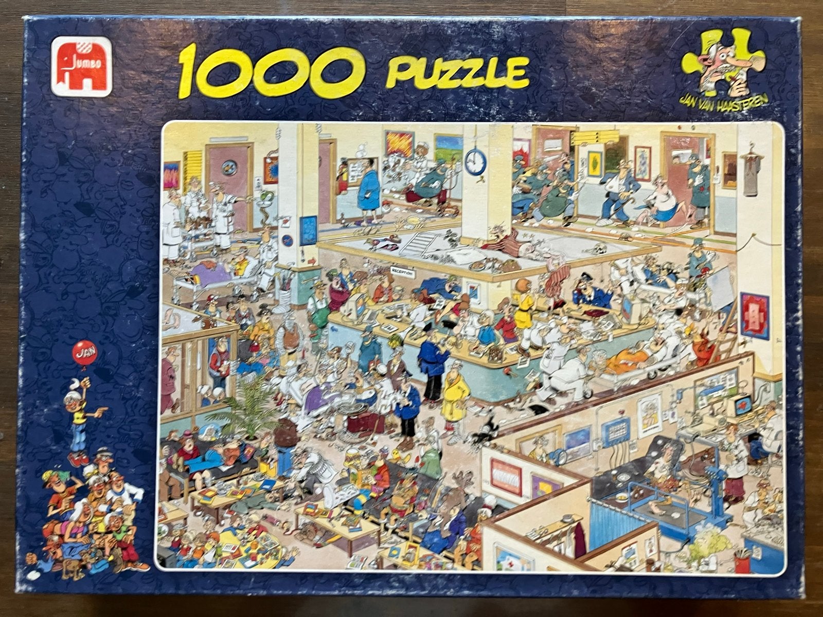 Jan van Haasteren puzzel - Get Well Soon! (1 stukje mist), Ophalen of Verzenden, Meer dan 50 stukjes, Gebruikt, 6 jaar of ouder