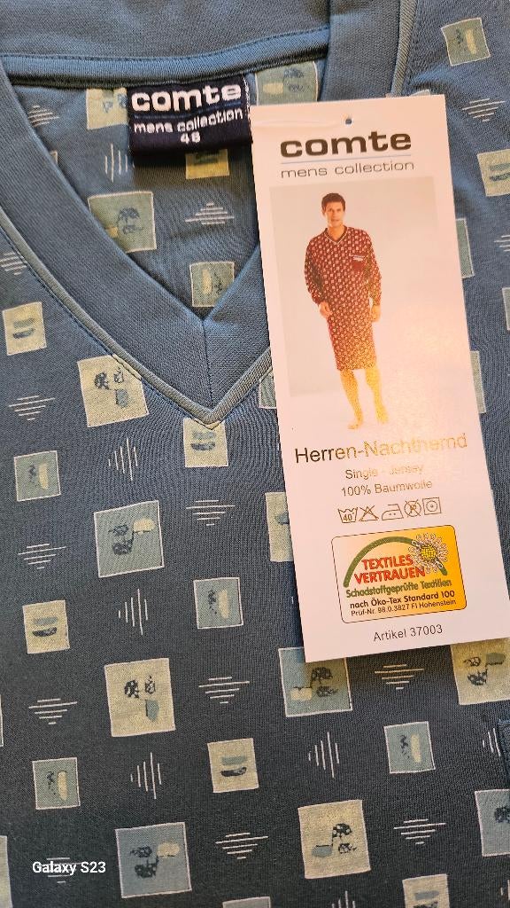 Heren nachthemd tricot., Normann, Onbekend, Nieuw, Overige maten