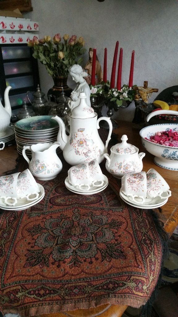 koffie servies 6 pers societe ceramique, Antiek en Kunst, Ophalen of Verzenden