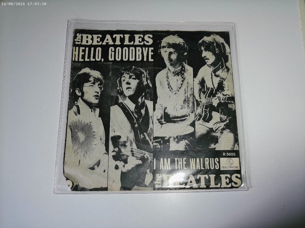 The Beatles - Hello Goodbye / I am the Walrus, Cd's en Dvd's, Gebruikt, Fotohoes, 7 inch, Ophalen of Verzenden