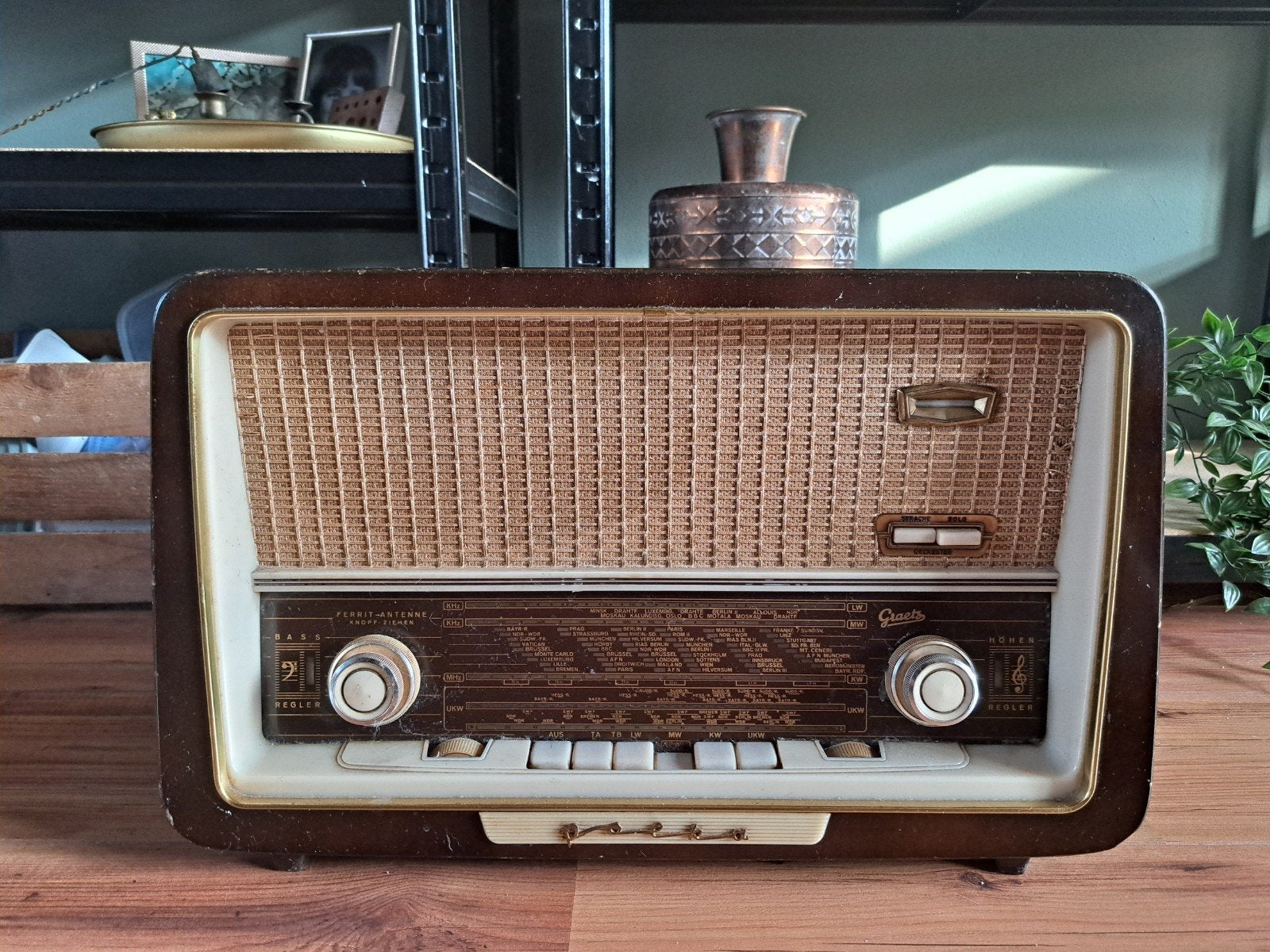 Vintage Graetz Polka 613 Buizenradio - Werkende Staat, Ophalen of Verzenden, Gebruikt, Radio