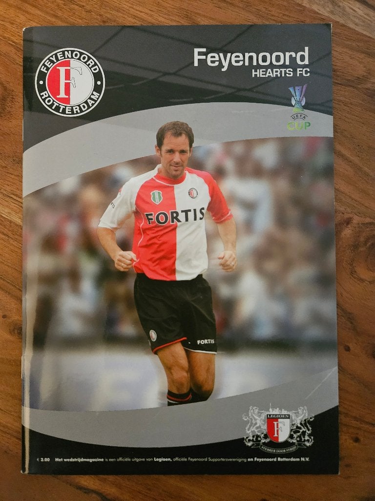⚽ Programma Uefa-Cup Feyenoord - Hearts 2004-2005 ⚽, Verzamelen, Sportartikelen en Voetbal, Ophalen of Verzenden, Zo goed als nieuw