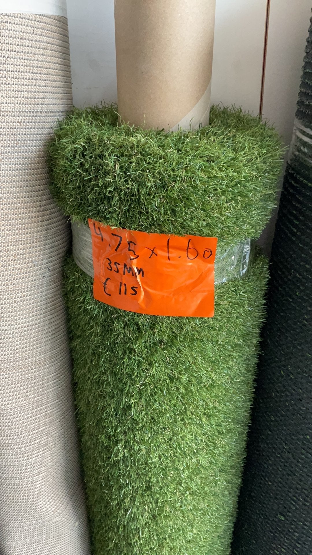 Kunstgras 4.75 x 1.60 35mm, Ophalen, Nieuw, Minder dan 10 m², Kunstgras