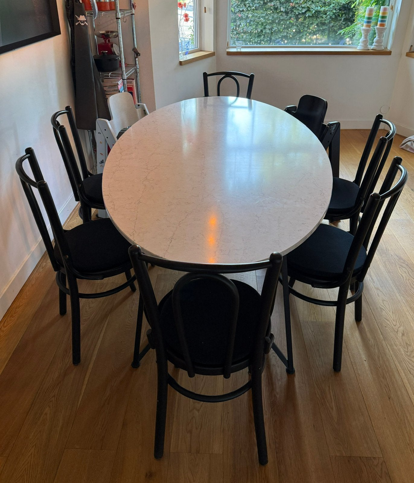 Ovalen eettafel Table du Sud 210cmx110cm Composiet, Ophalen, Overige materialen, 100 tot 150 cm, 200 cm of meer