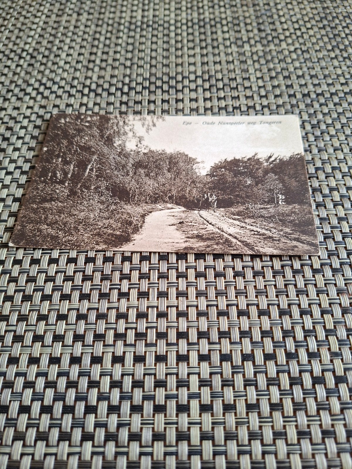 Epe - Oude Nunspeeter weg Tongeren - Gelopen Ansichtkaart, Ophalen of Verzenden, 1920 tot 1940, Gelopen, Gelderland