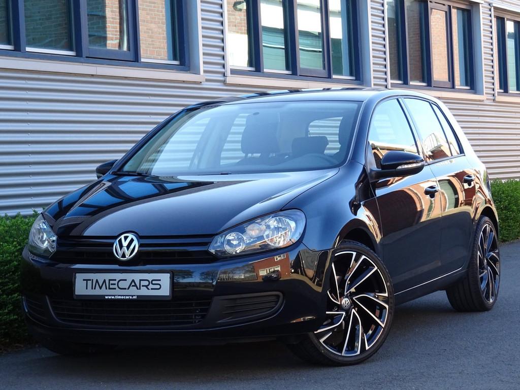 Volkswagen Golf 6 1.4 Carplay Cruise Airco Eerste Eigenaar, Auto's, Voorwielaandrijving, Euro 5, Gebruikt, Zwart