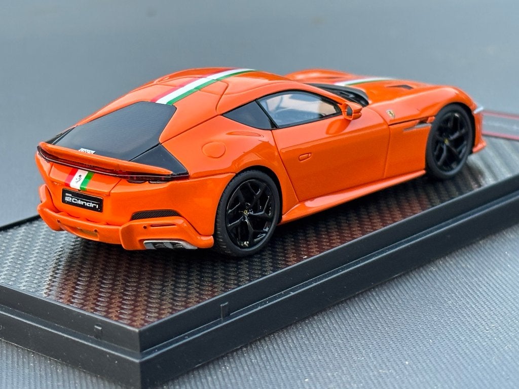 Ferrari 12 Cilindri "full Honda orange" BBR 1:43 NIEUW ! C4F, Overige merken, BBR, Auto, .