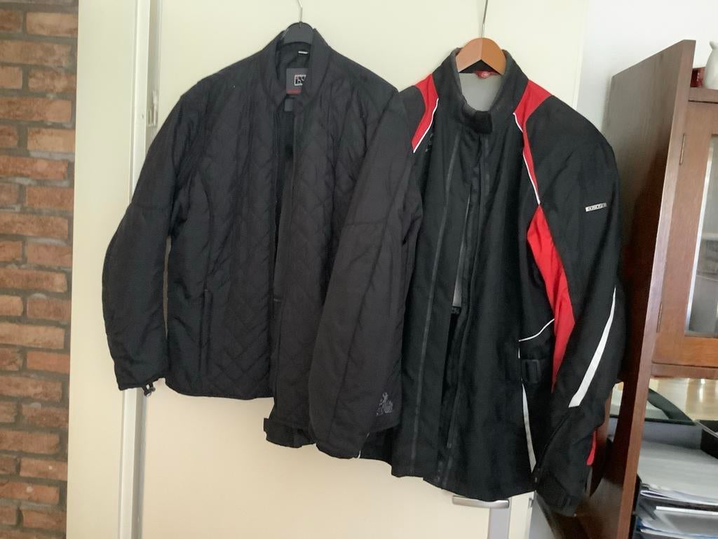 IXS Dames Motorjas Zwart/Rood/Wit, Maat 4XL (48), Ophalen of Verzenden, Tweedehands, Dames, Jas | textiel