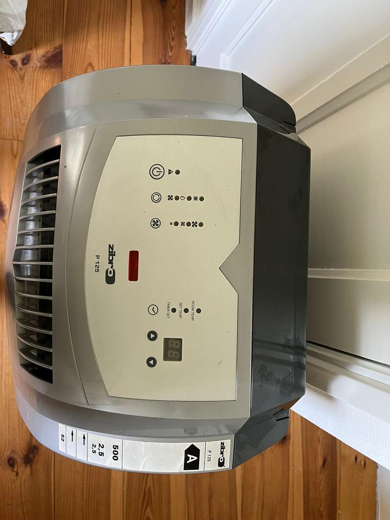Verrijdbare airco Zibro P125, Gebruikt, Minder dan 60 m³, Timer, 3 snelheden of meer