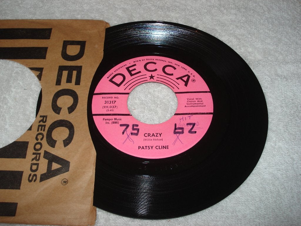 Patsy Cline    Promo   Crazy    Usa   Orgineel, Cd's en Dvd's, Vinyl Singles, Zo goed als nieuw, Country en Western, Originele persing