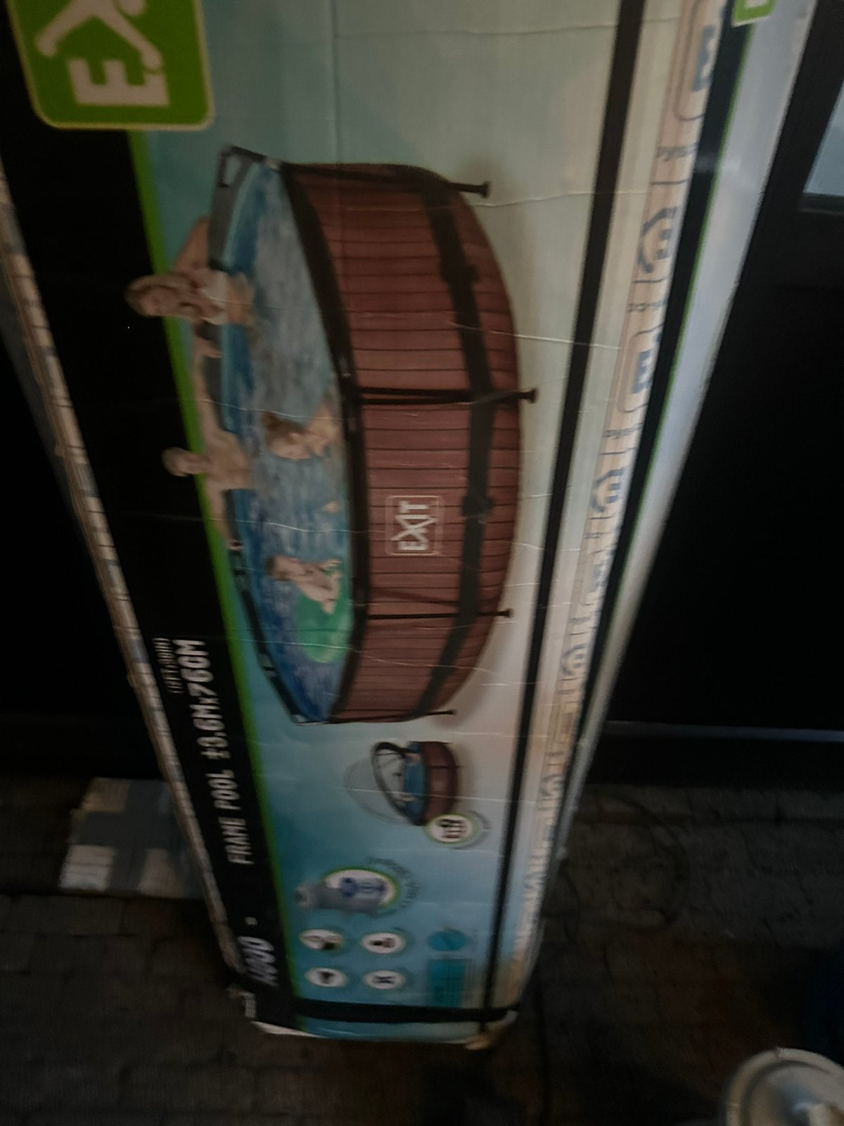 Compleet Ronde houtlook zwembad 3,60x76 cm, Tuin en Terras, Ophalen, Gebruikt, Overige typen