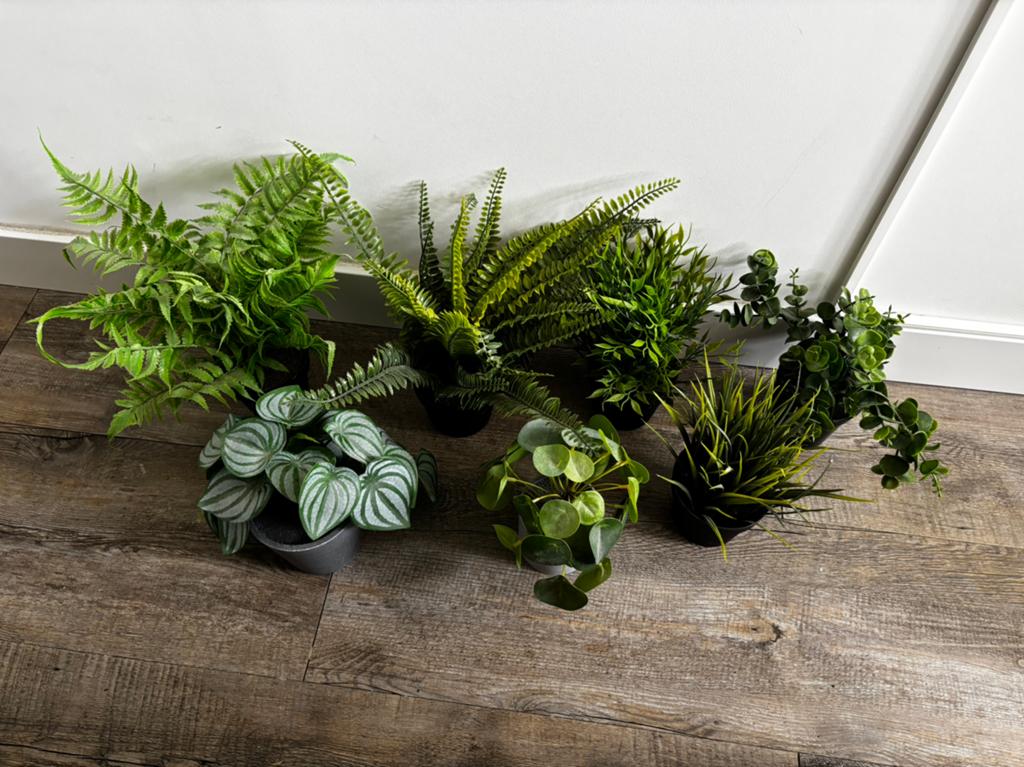 7 diverse kunstplanten van IKEA en andere winkels, Ophalen, Binnen, Groen, Kunstplant
