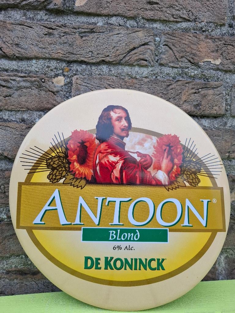 Authentiek zeldzaam Reclamebord De Koninck, Ophalen of Verzenden, Nieuw, Reclamebord, Plaat of Schild, De Koninck