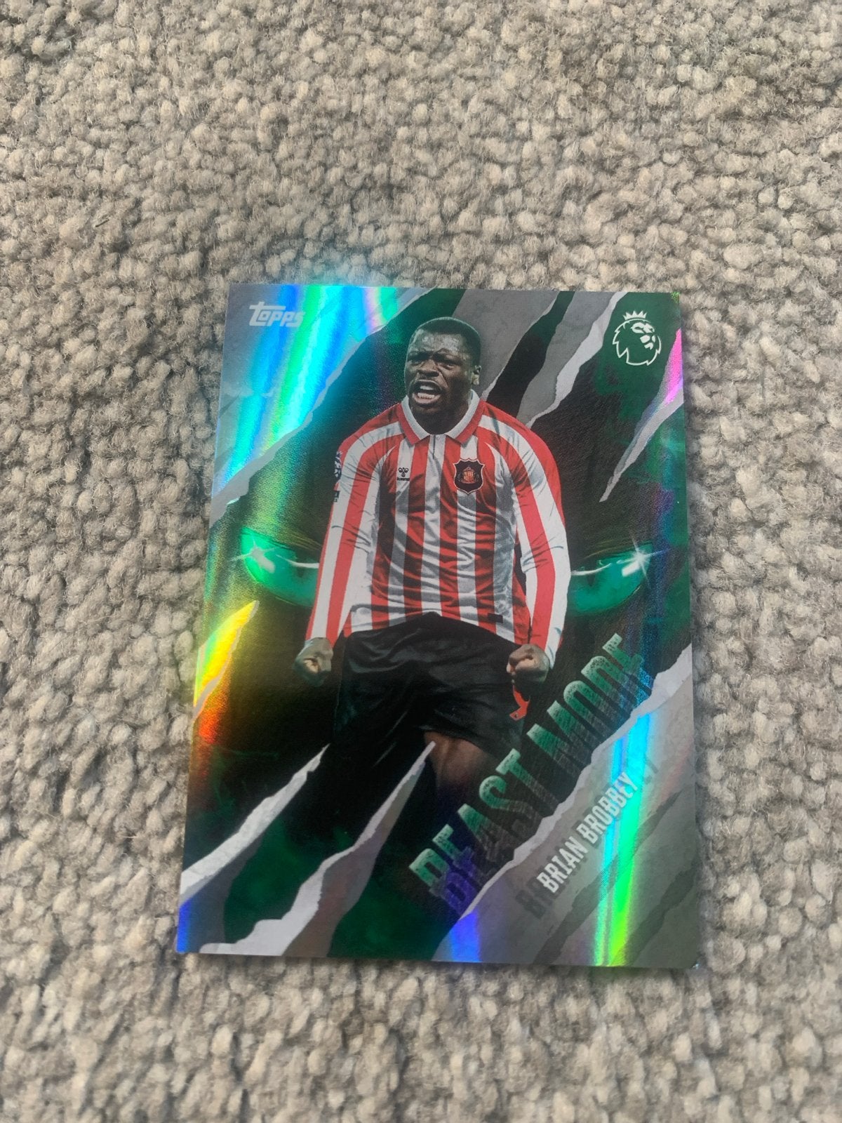 Brian Brobbey Sunderland Topps Beast Edition Kaart, Ophalen of Verzenden, Zo goed als nieuw, Buitenlandse clubs, Spelerskaart