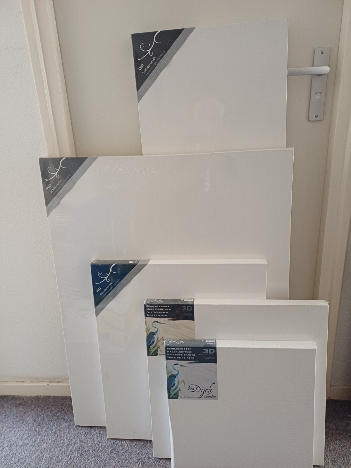 3d schildersdoeken, Ophalen, Nieuw