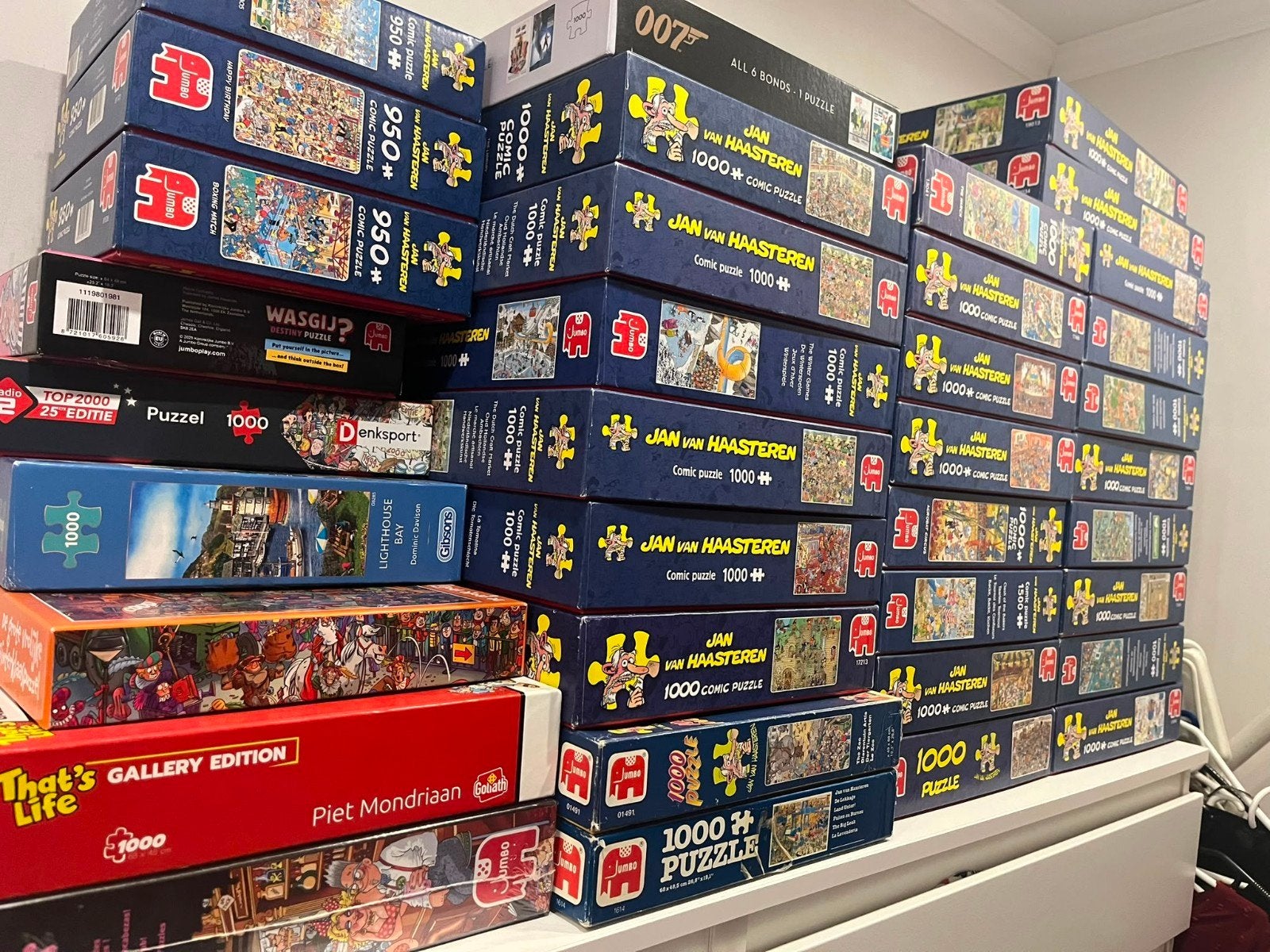 Jan van Haasteren puzzels, Ophalen, 500 t/m 1500 stukjes, Zo goed als nieuw