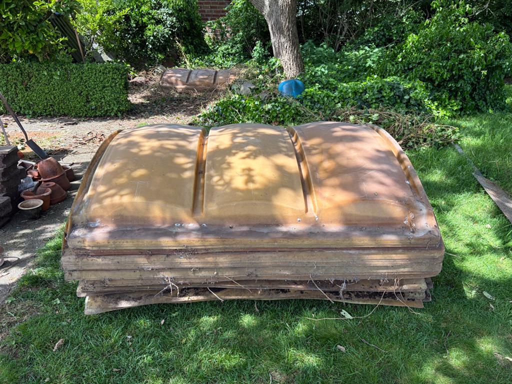 Gratis Polyester koepel platen 35stuks, Ophalen, Kunststof, Gebruikt, Overige typen