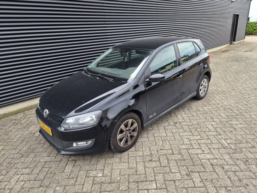 Volkswagen Polo 1.2 TDI 55KW BM 2013 Zwart, Voorwielaandrijving, 74 pk, 1199 cc, 96 €/maand