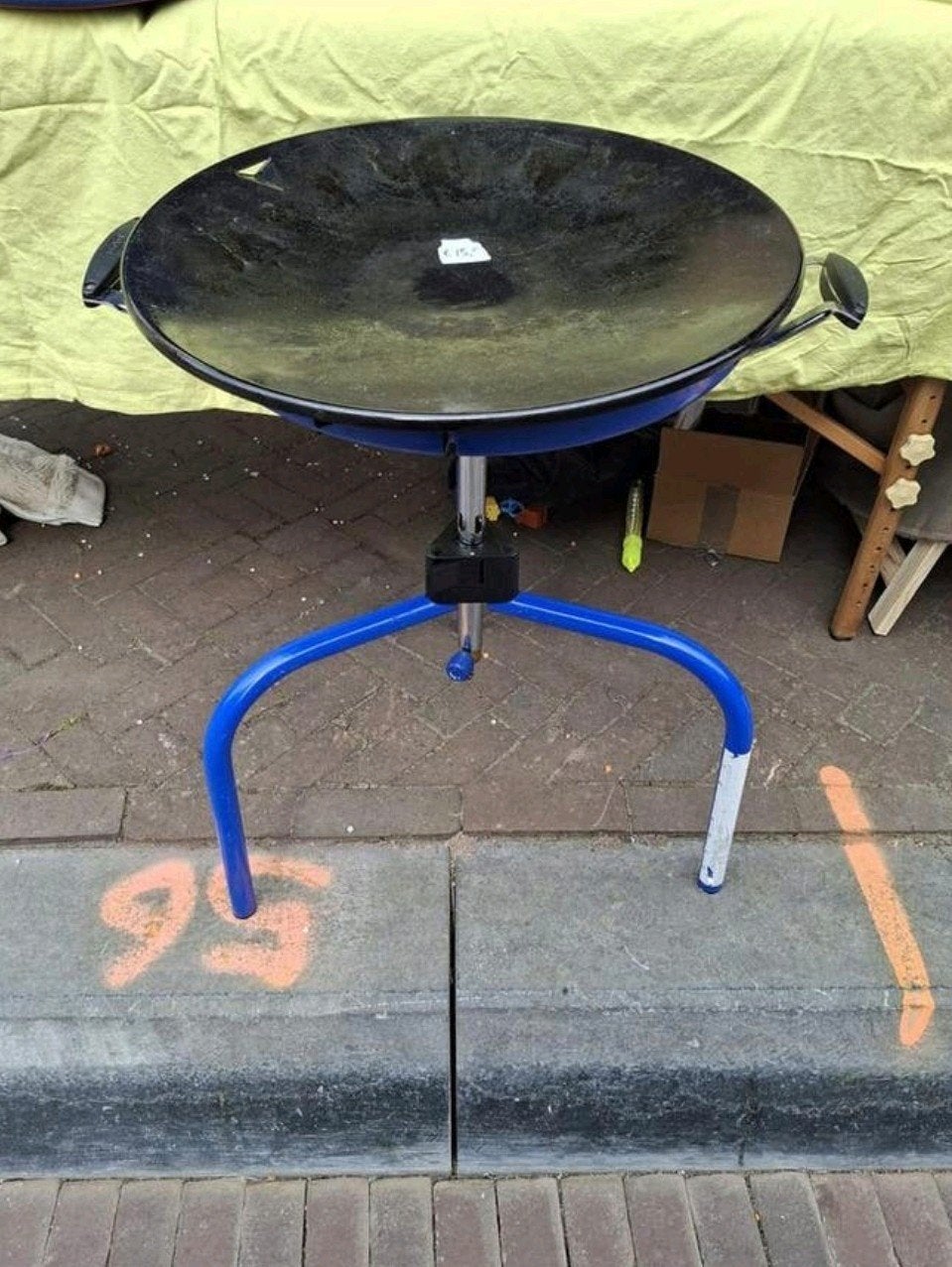 Skottelbraai, Ophalen