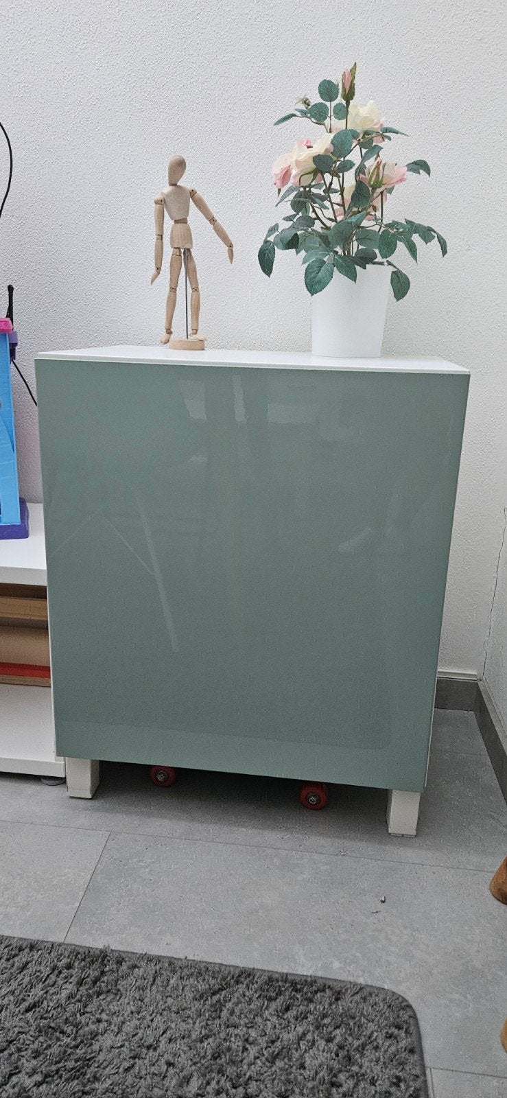Besta kastdeur 60x60 glans groen (zonder scharnieren), Ophalen, Gebruikt
